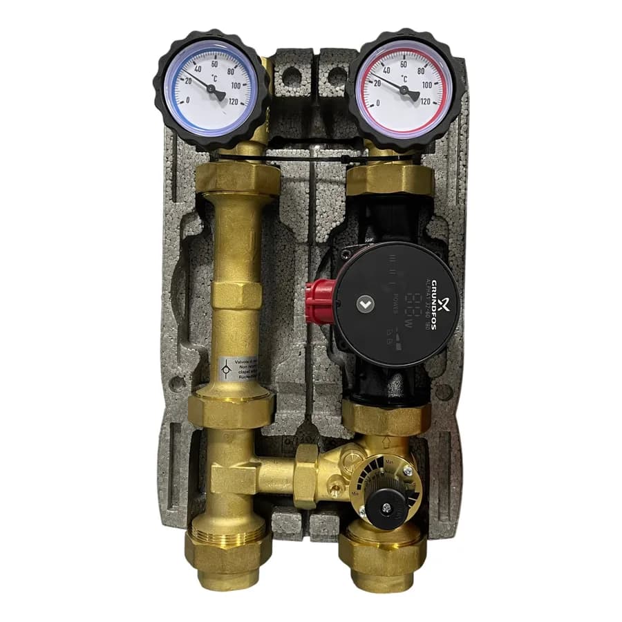 НАСОСНАЯ ГРУППА MODULUS M2 MIX33 DX 114 DN32 A6 С НАСОСОМ GRUNDFOS ALPHA 1 32-60 M2 MIX 33 1 14 20555R-M33-A6